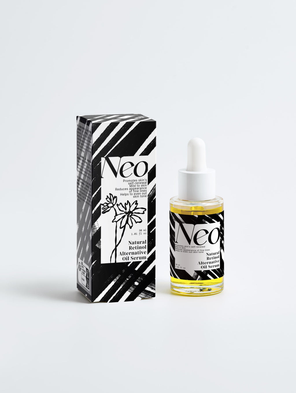 Natural Retinol Alternative Oil Serum with Bakuchiol & Rosehip