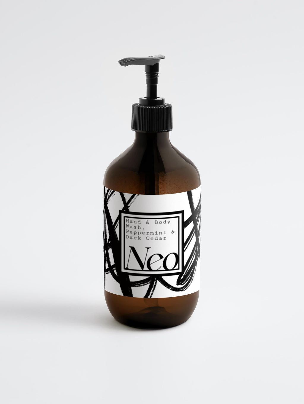 Neo Hand & Body Wash, Peppermint & Dark Cedar